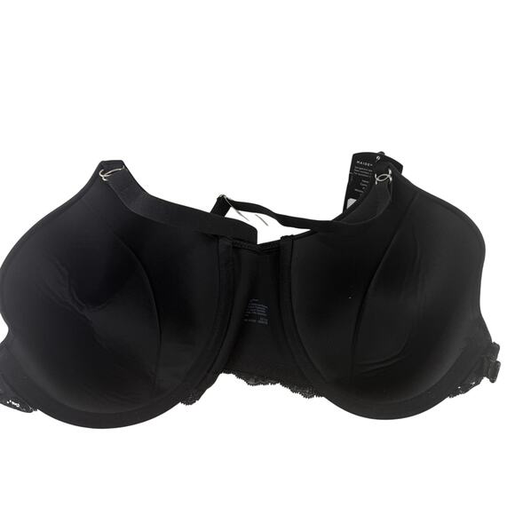 Maidenform One Fab Fit Lace T-Back Front Close Bra 7112 Black 38D - Picture 4 of 7